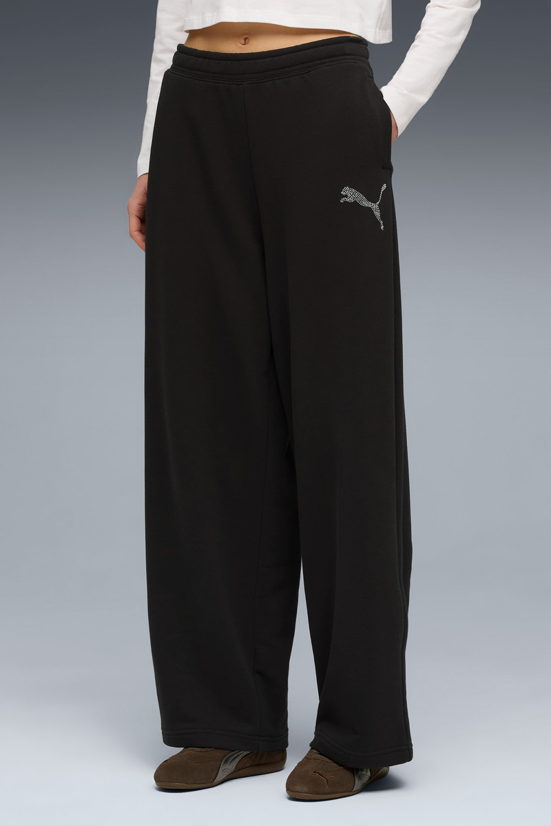 PUMA Essentials Graphics Bedazzled Women's Slouchy Pants outlook