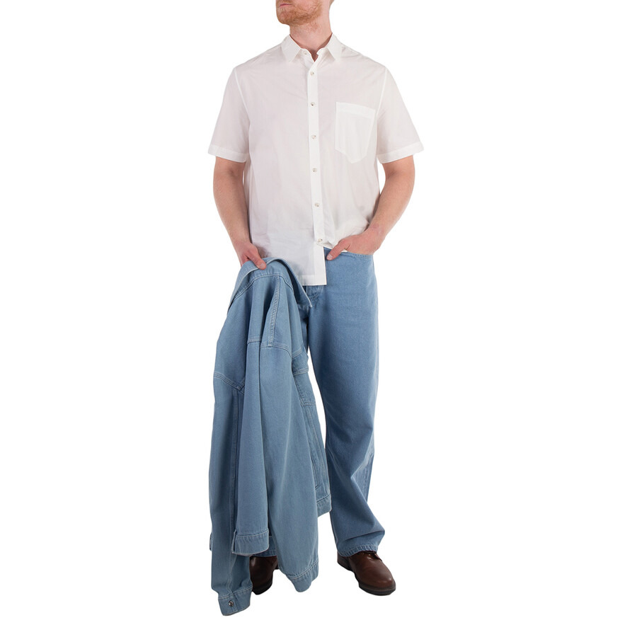 Nanushka White Adam Short-Sleeve Cotton Shirt - 6