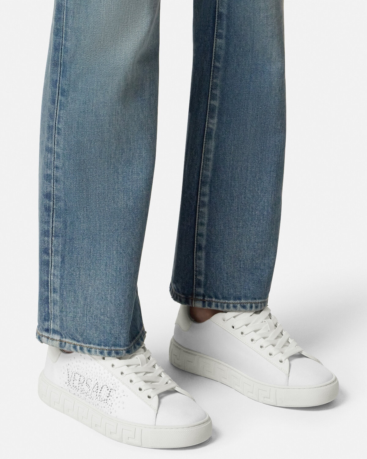 Crystal Logo Greca Sneakers - 3