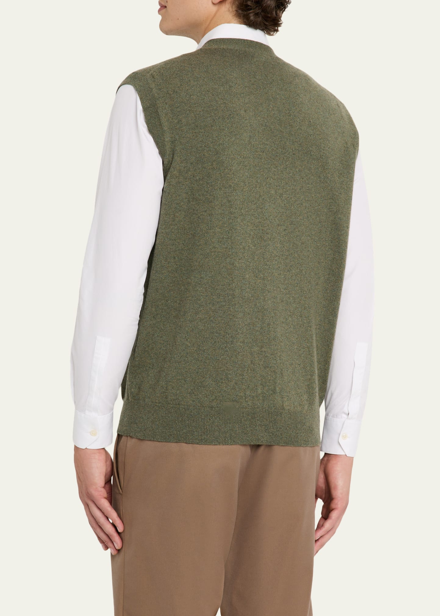Men's Baby Cashmere Knit Classic-Fit Vest - 3