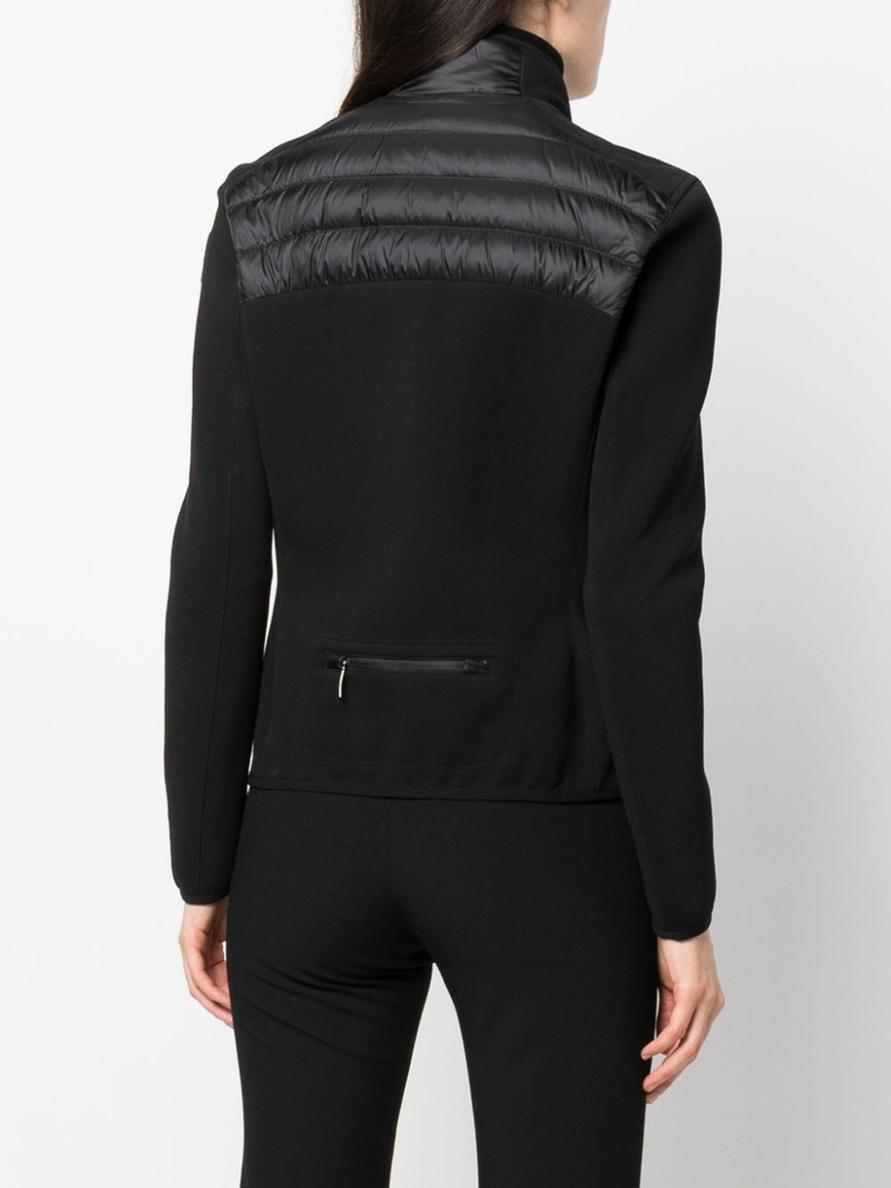 logo-patch zip-up padded jacket 4