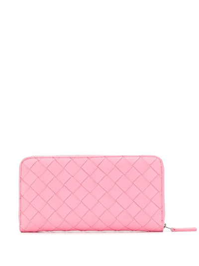 Bottega Veneta intrecciato weave zip-around wallet outlook