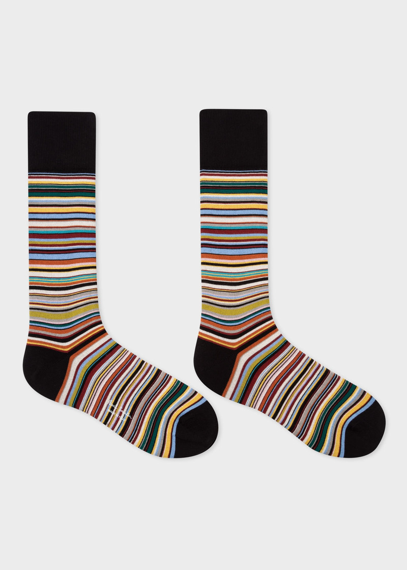 'Signature Stripe' Socks & Keyring Gift Set 3