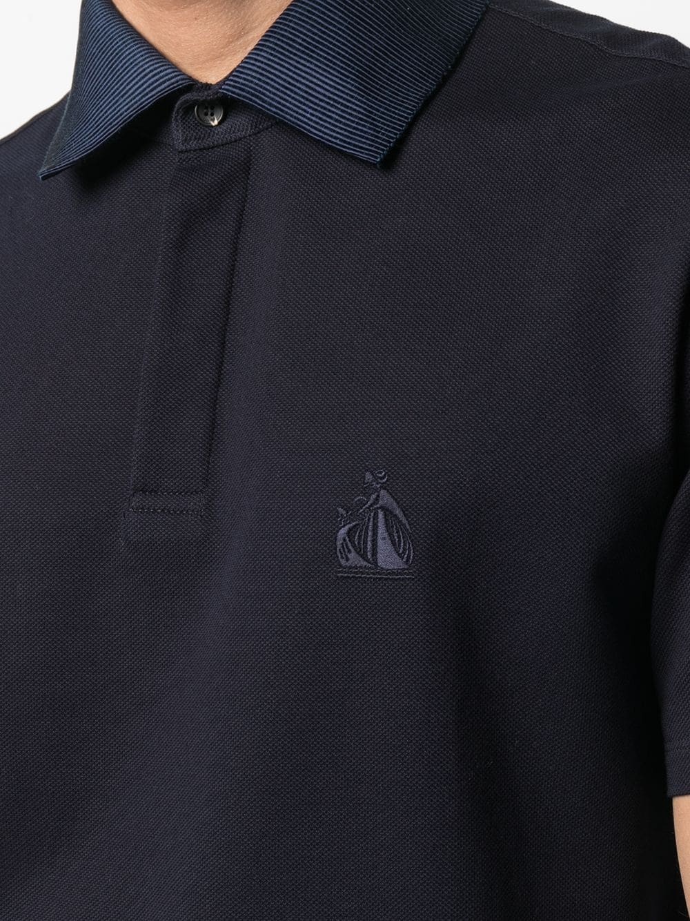 logo embroidered polo shirt - 5