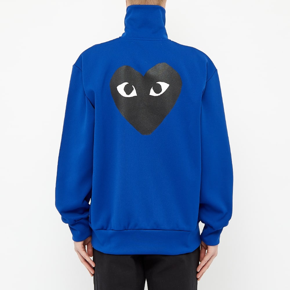 Comme des Garcons Play Black Heart Zip Back Print Track Top - 5