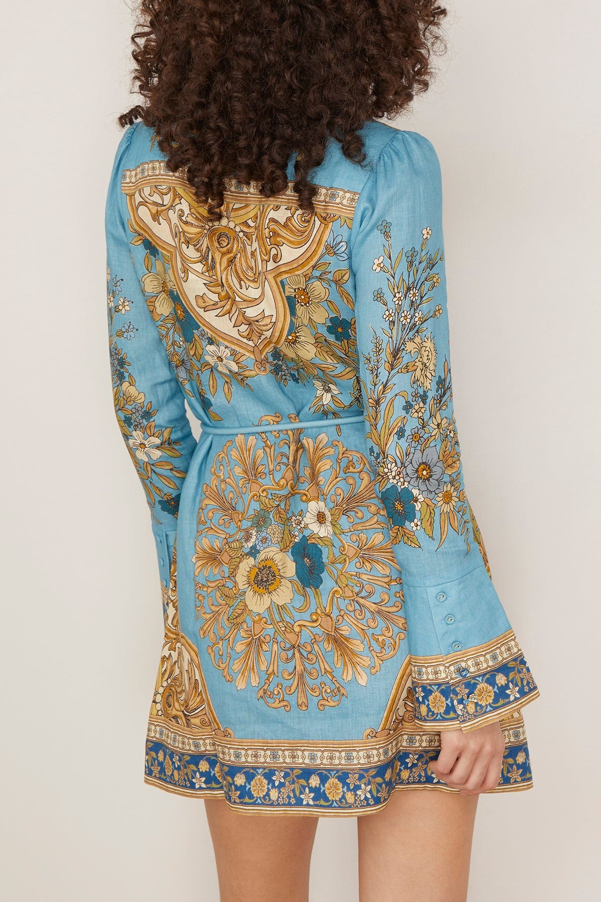 Cassie Mini Dress in Blue - 4