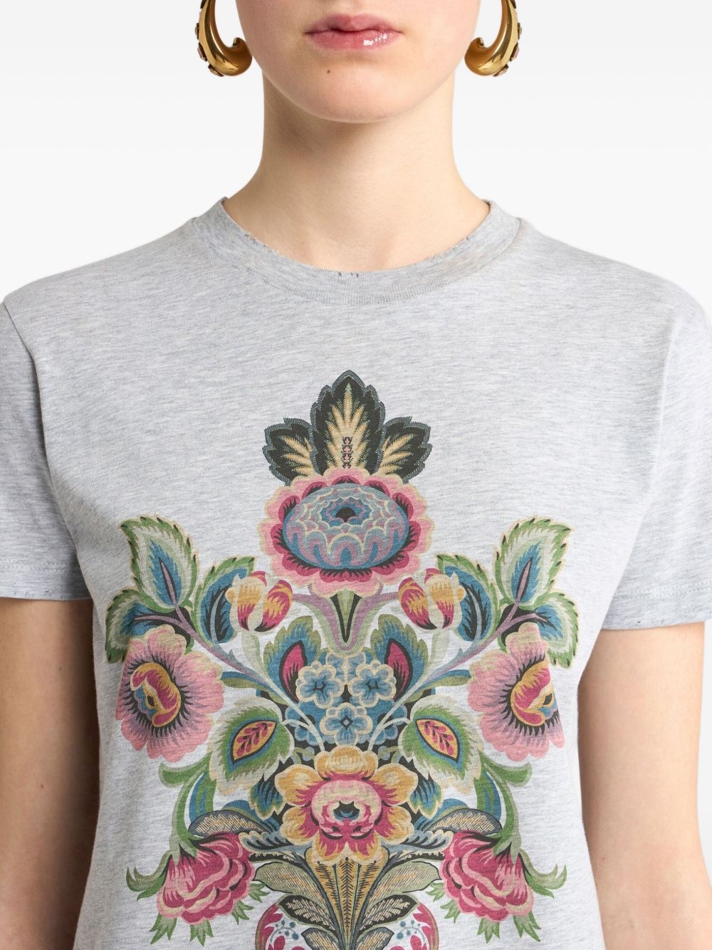 paisley-print T-shirt - 4