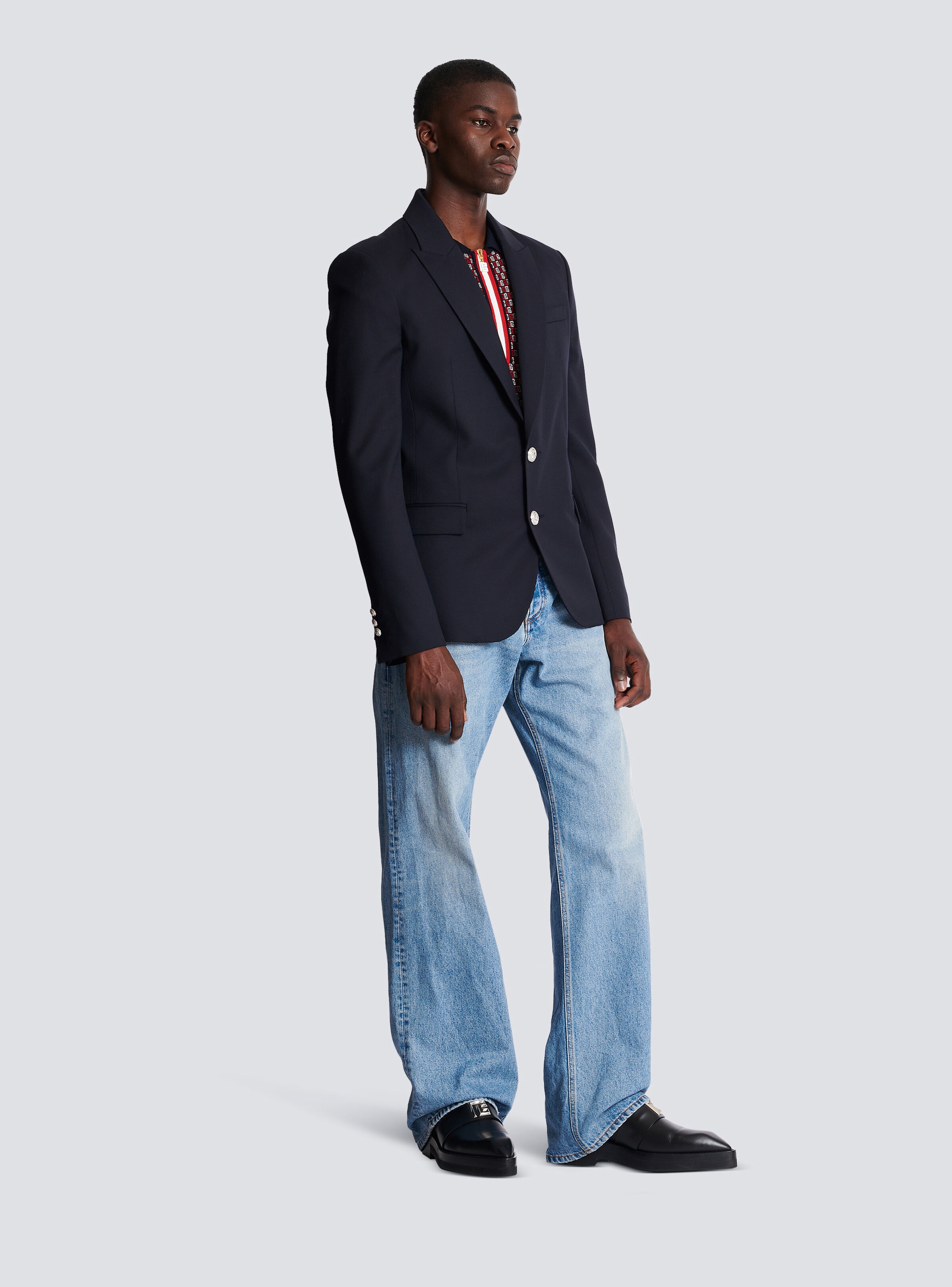 2-button wool jacket - 3