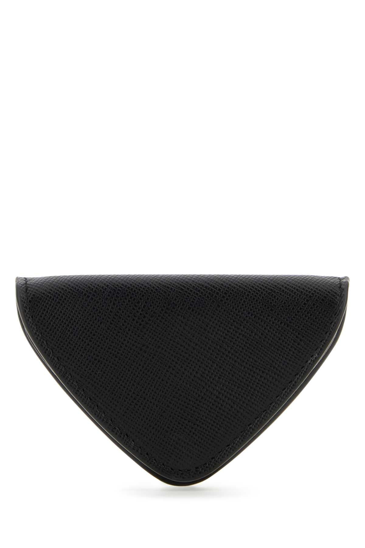 Prada Men Black Leather Coin Purse - 3