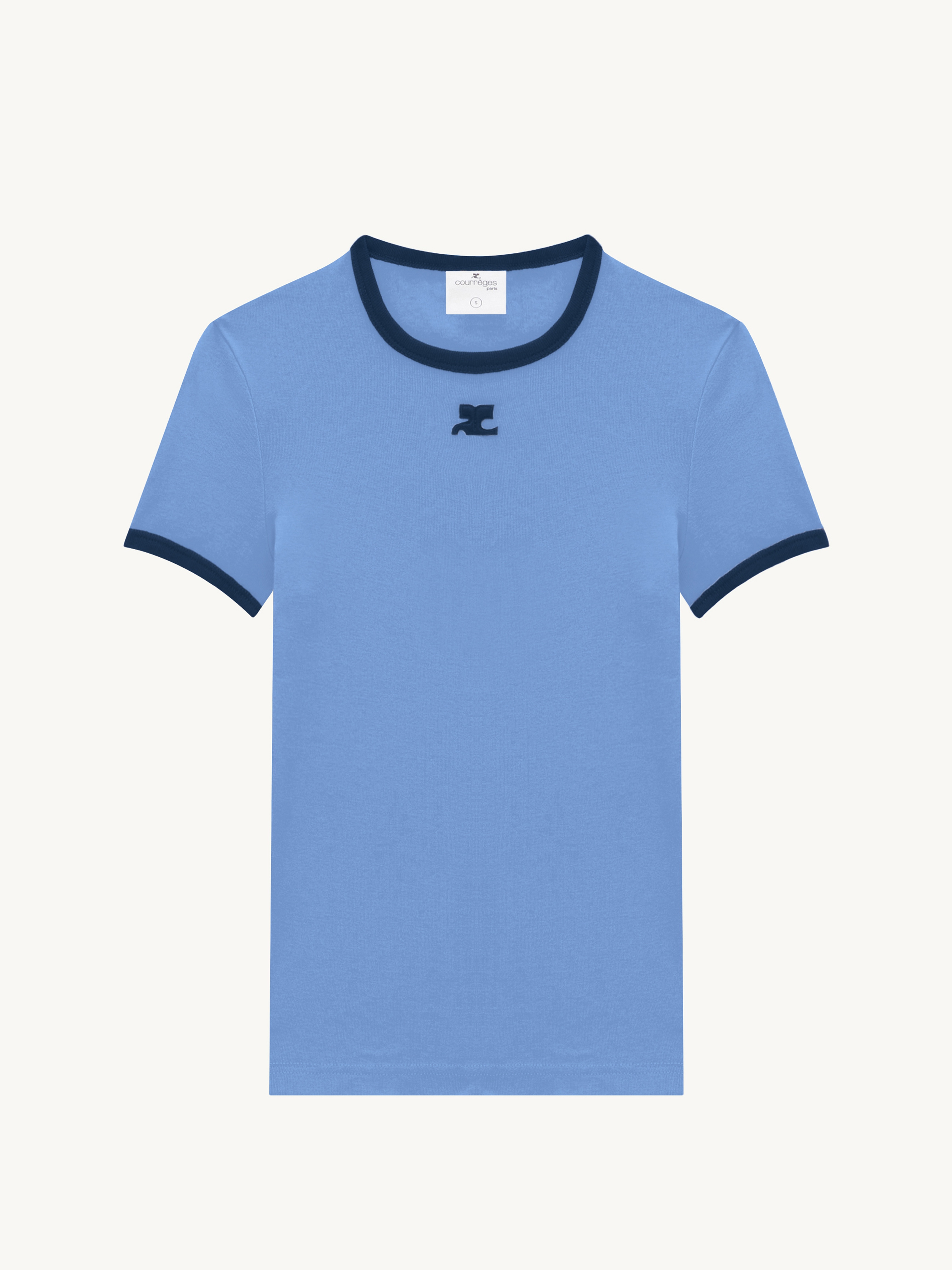 BUMPY CONTRAST T-SHIRT - 1