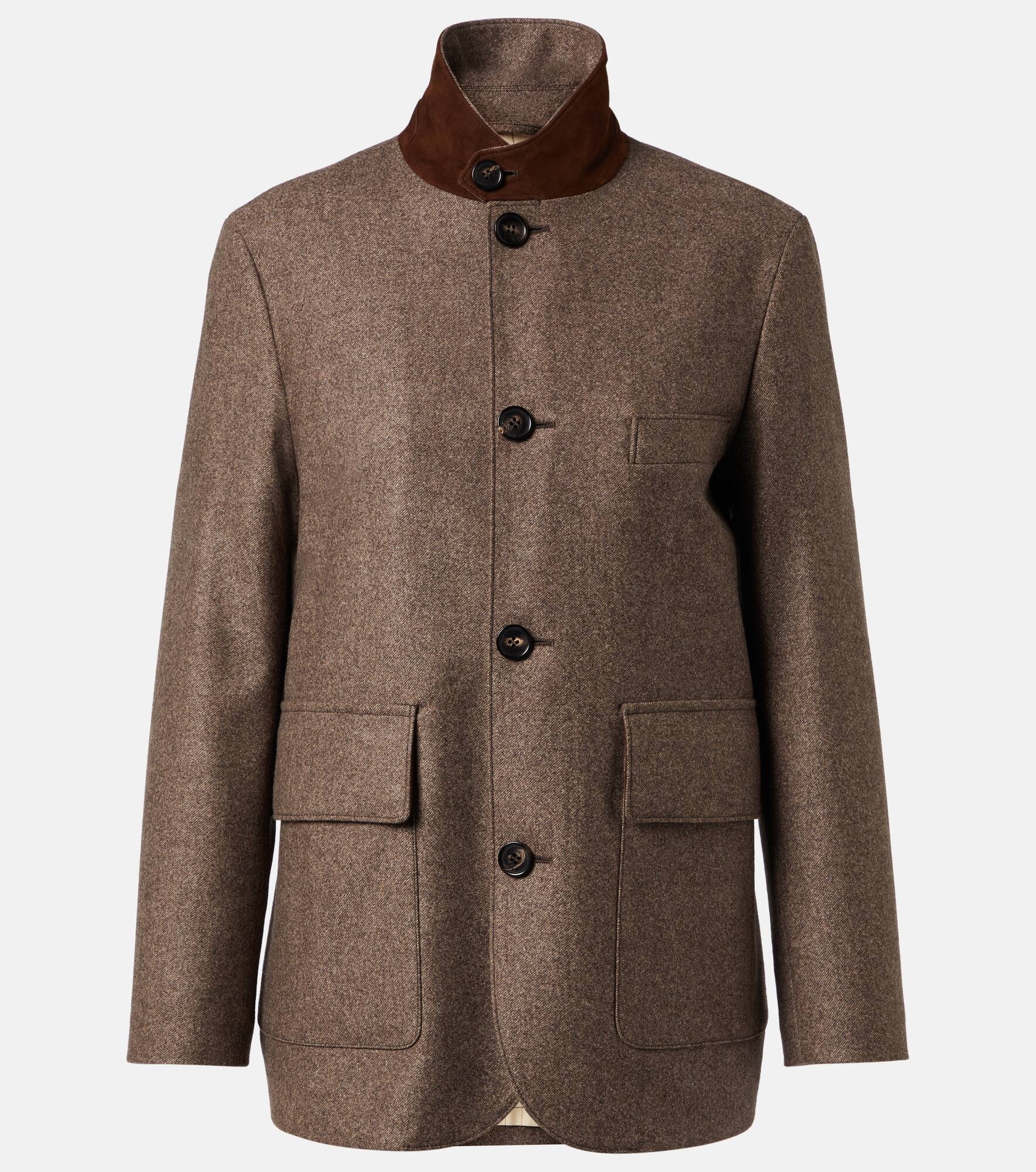 Wool and cashmere jacket - 1