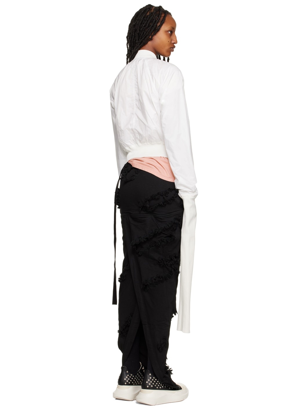 White Gauntlet Faun Bomber Jacket - 3