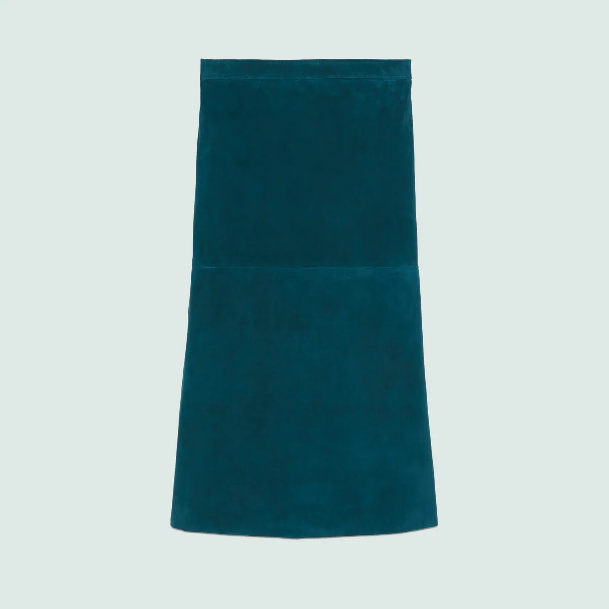 Suede mid-length skirt - 1