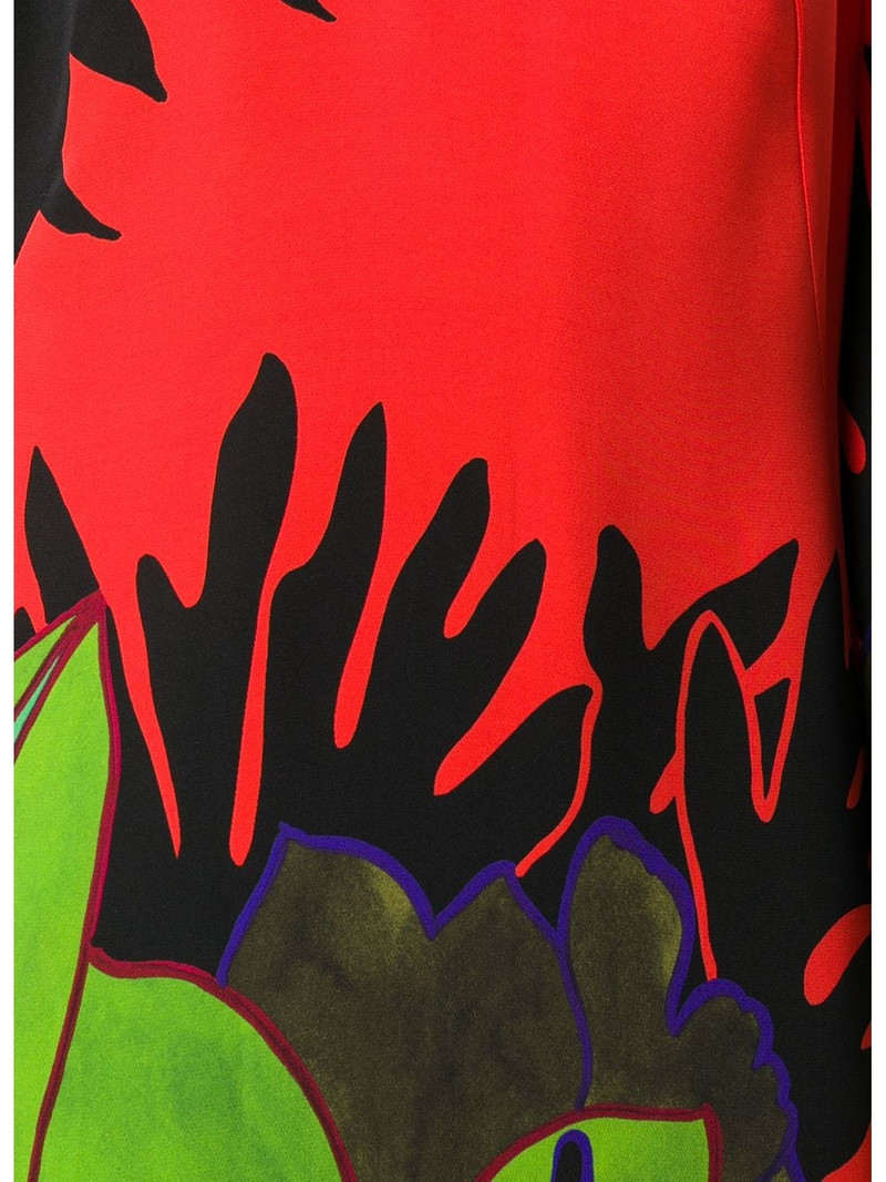 Monkey Forest print midi dress 5