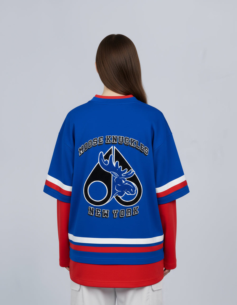 NHL X MOOSE KNUCKLES RANGERS TEE 4