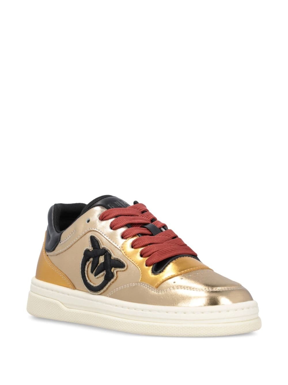 Mandy 01 laminated-leather sneakers - 2