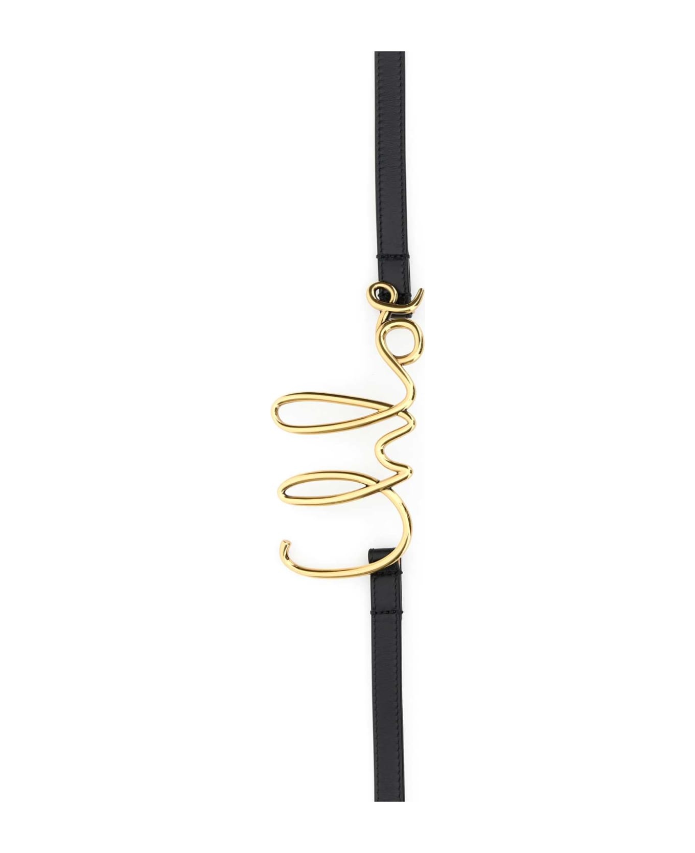 Black Leather Belt - 2