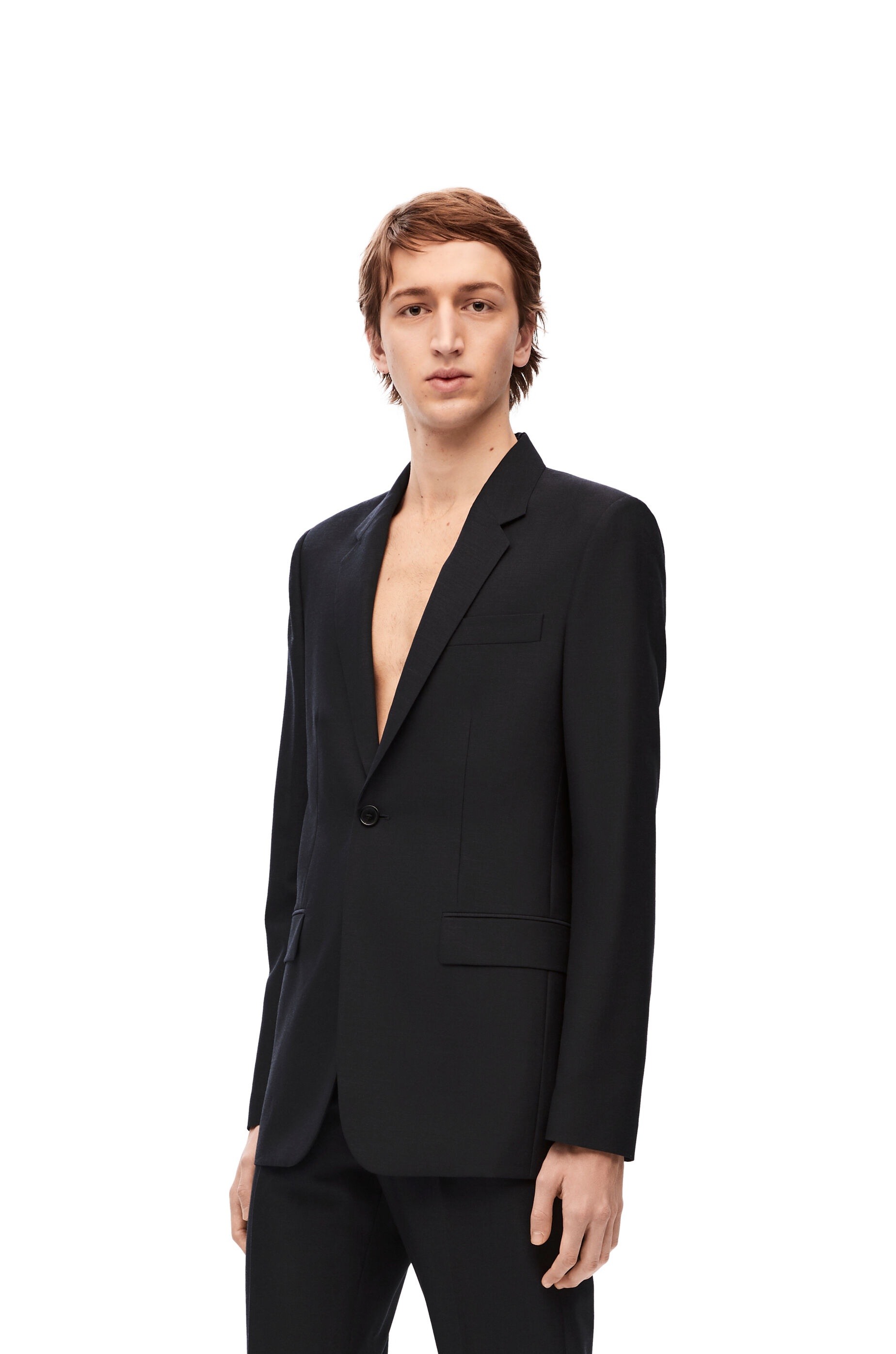 Tailored jacket in wool and mohair - 3