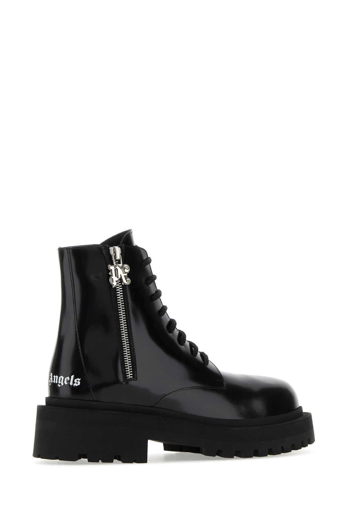 Black leather ankle boots - 3