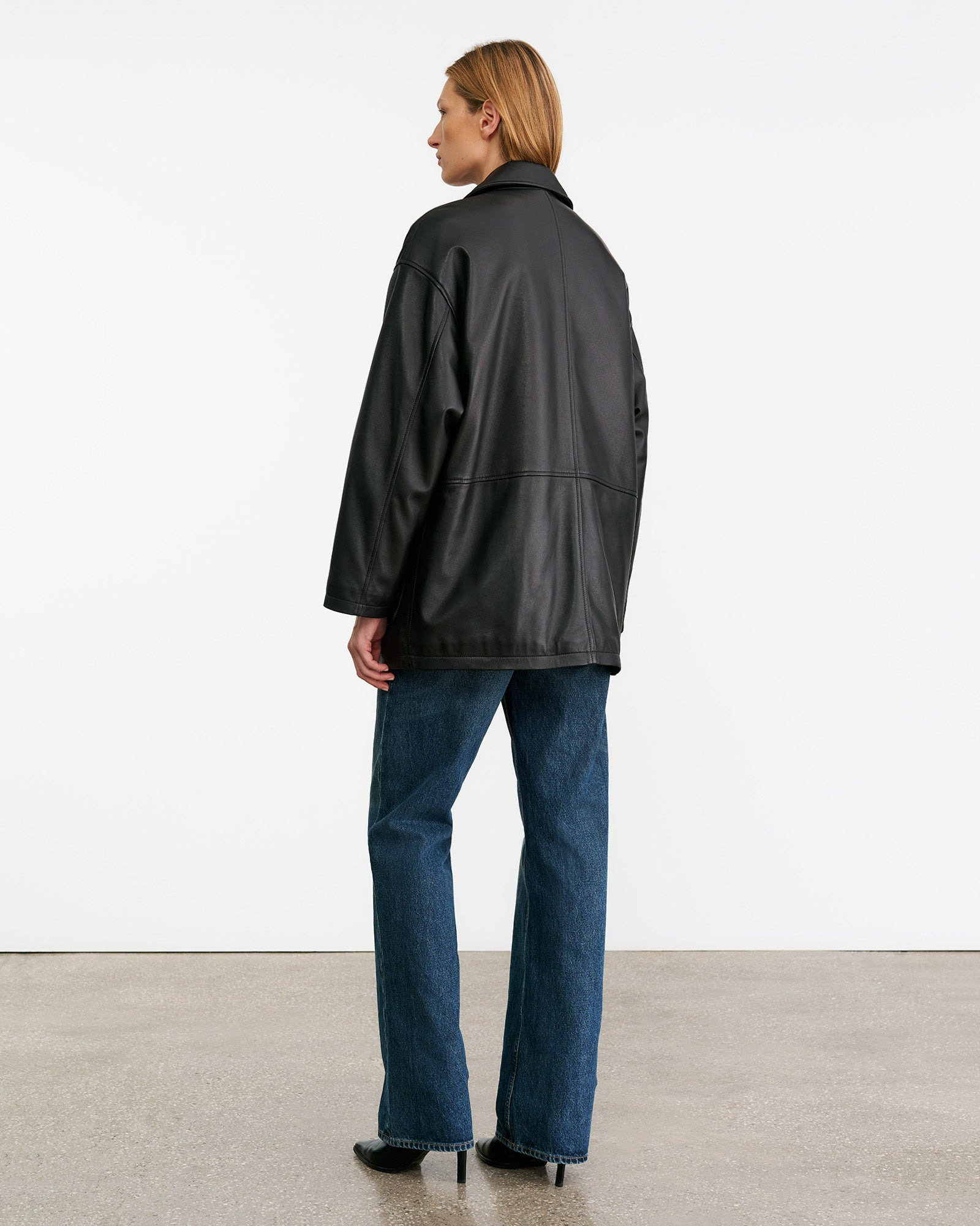 CORDEL LEATHER COAT - 5