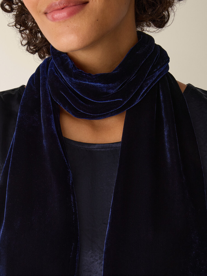 Velvet Double Tie Scarf 4