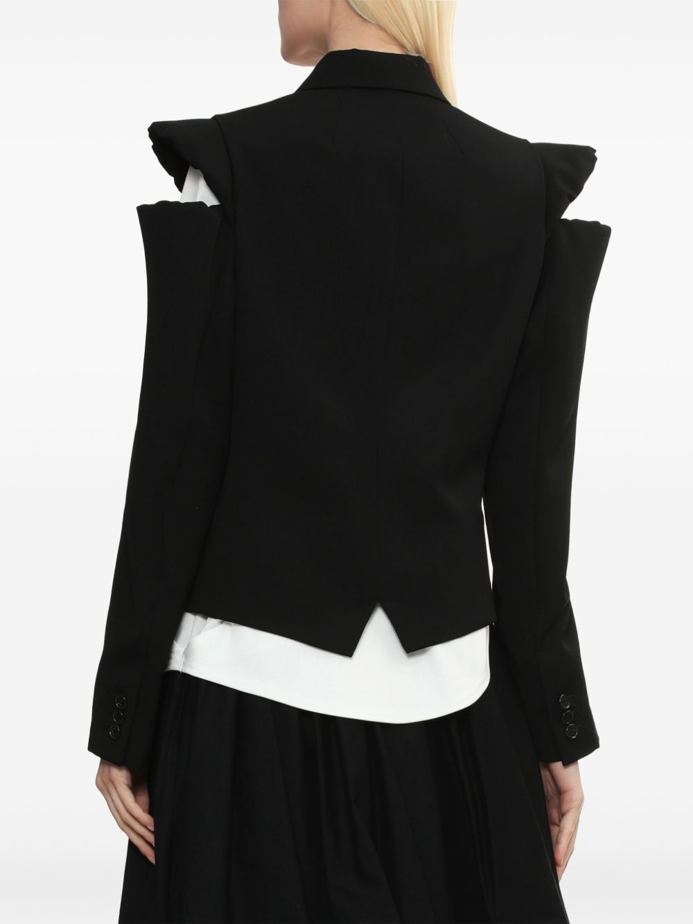 cropped blazer - 4