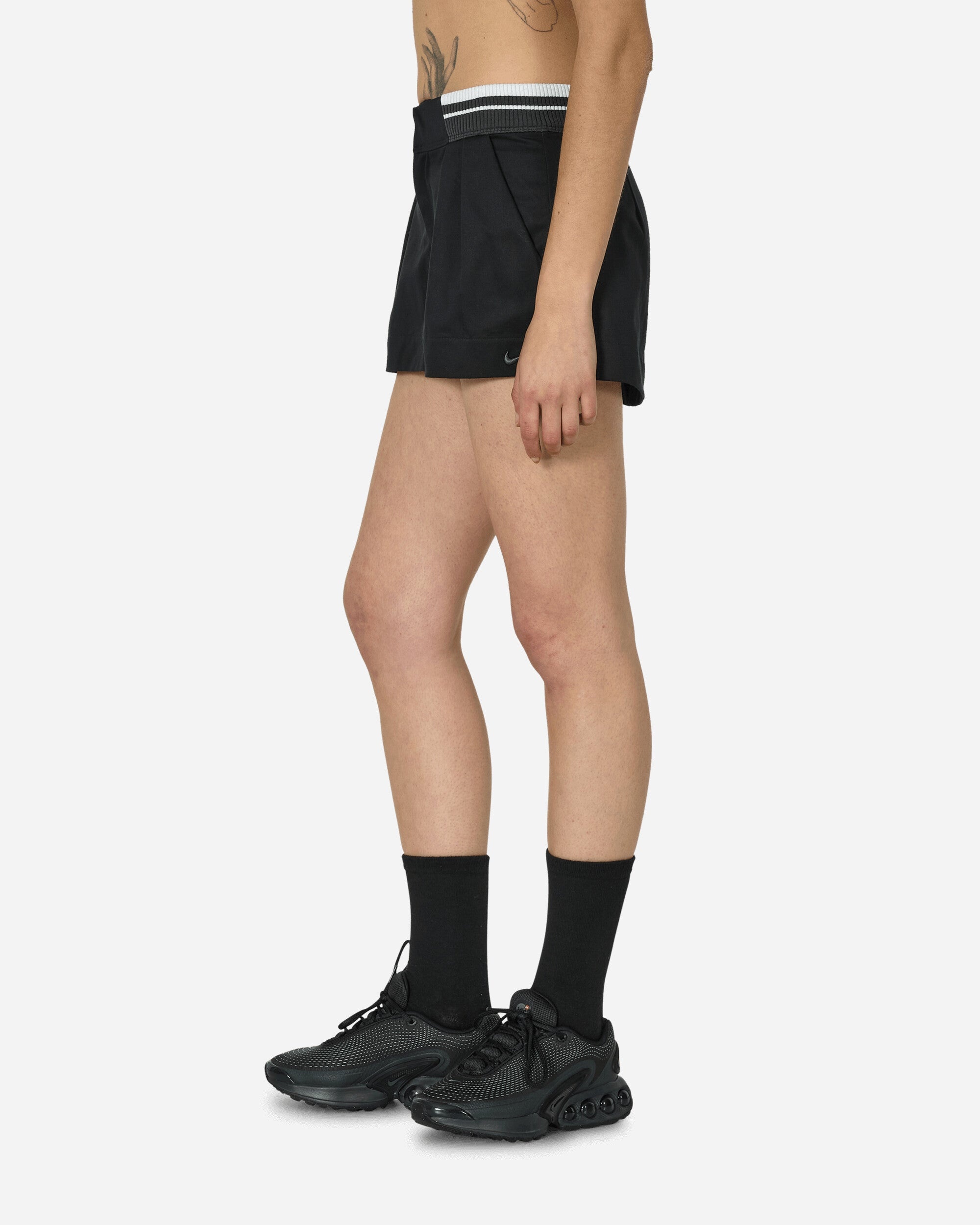 Low-Rise Canvas Mini Skirt Black - 2
