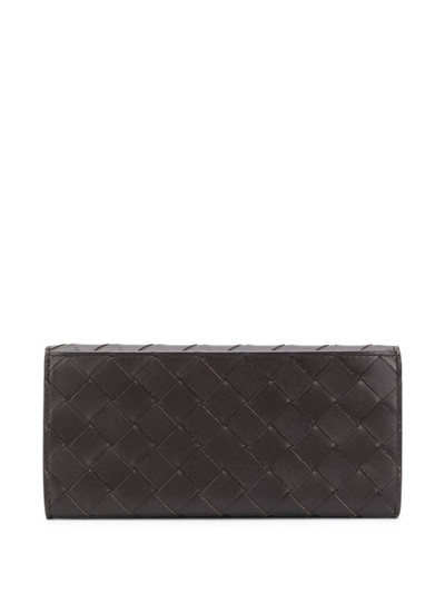 Bottega Veneta Intrecciato long wallet outlook