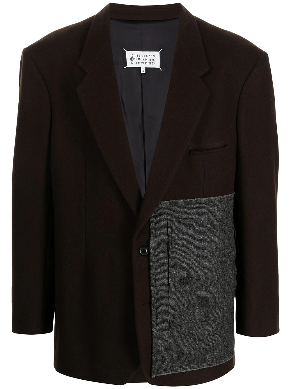 panel detail tailored blazer - 1