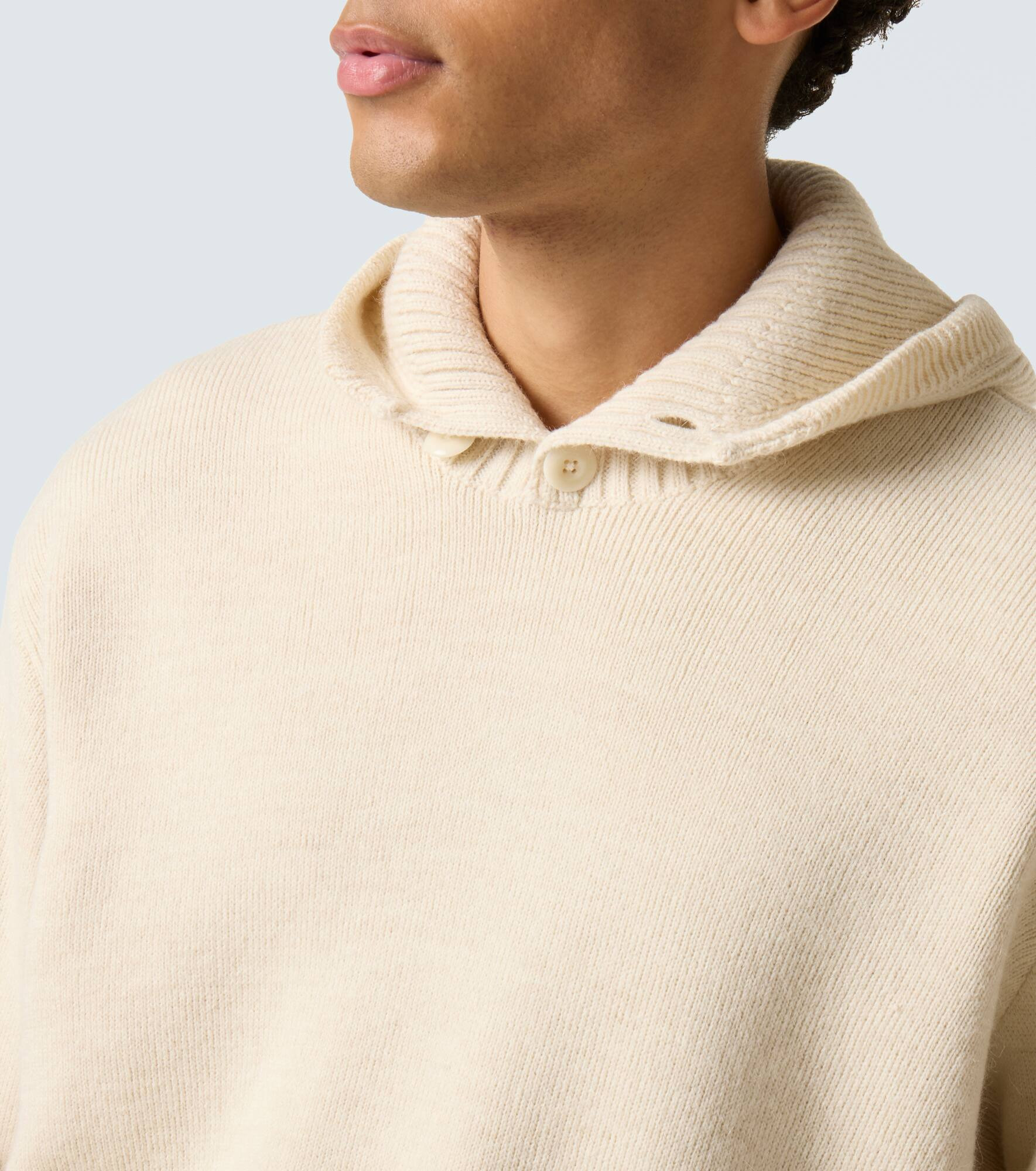 Hooded alpaca and wool-blend sweater - 5