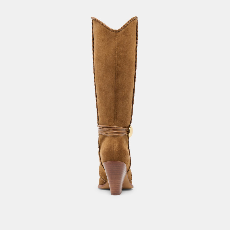 JODY BOOTS LT BROWN SUEDE 9