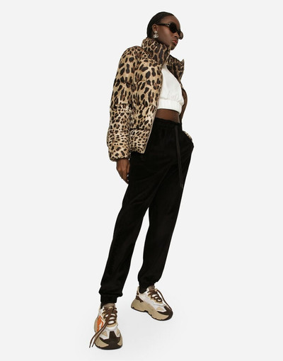 Dolce & Gabbana Padded leopard-print nylon jacket outlook