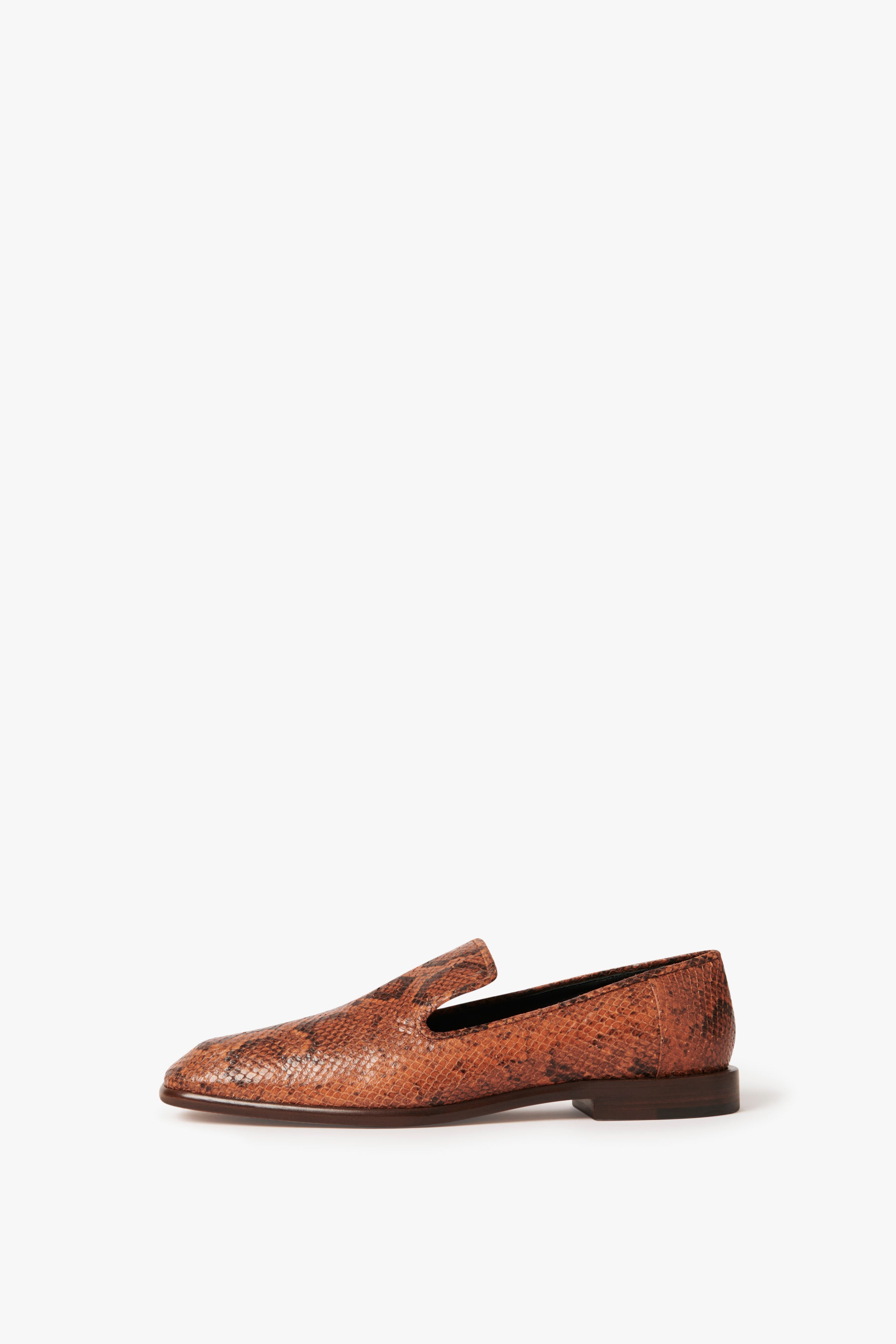 Hanna Loafer in Copper Snake Print - 1