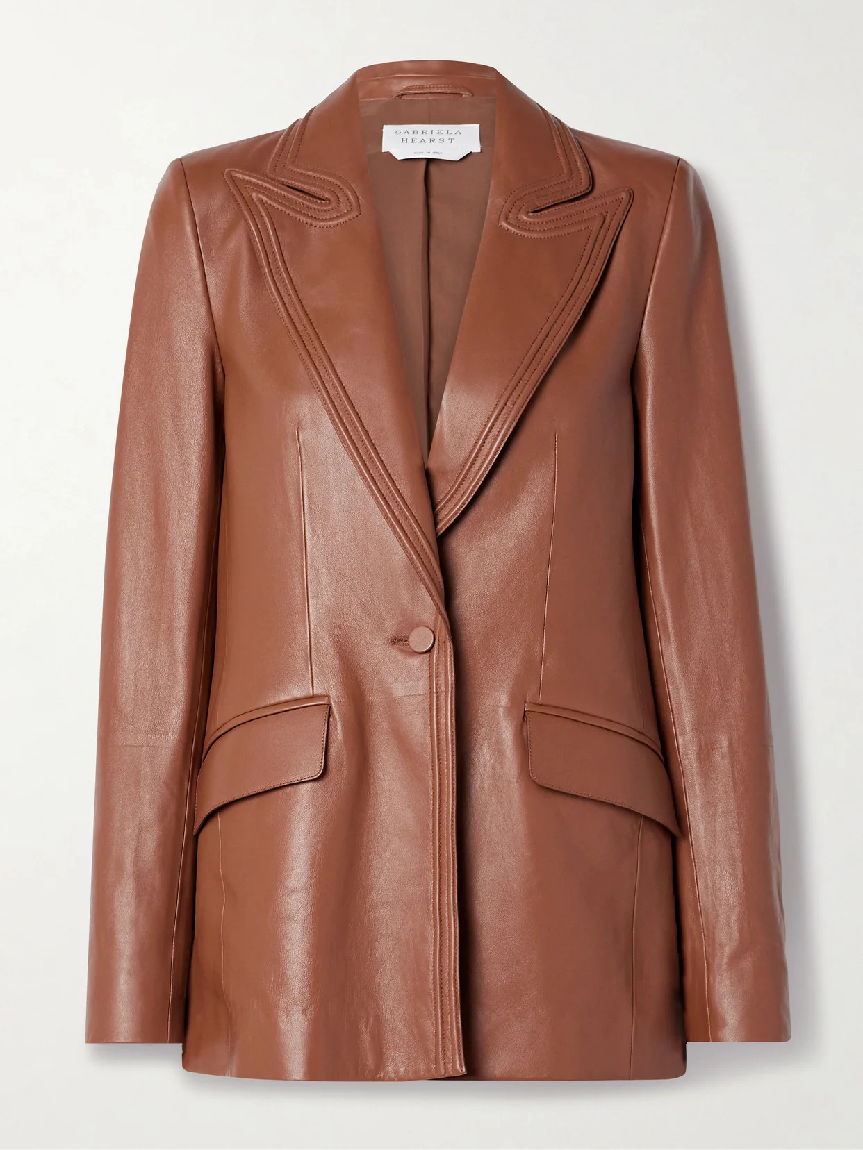 Isara Leather Blazer - 1