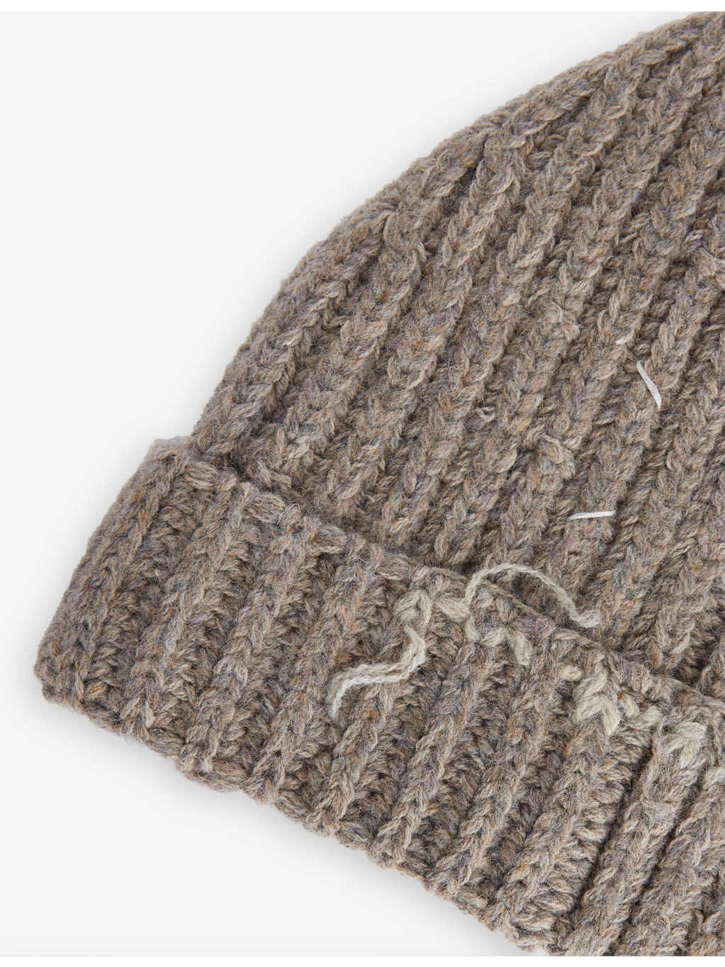 Signature-Stitch Ribbed Wool-Blend Beanie Hat - 2