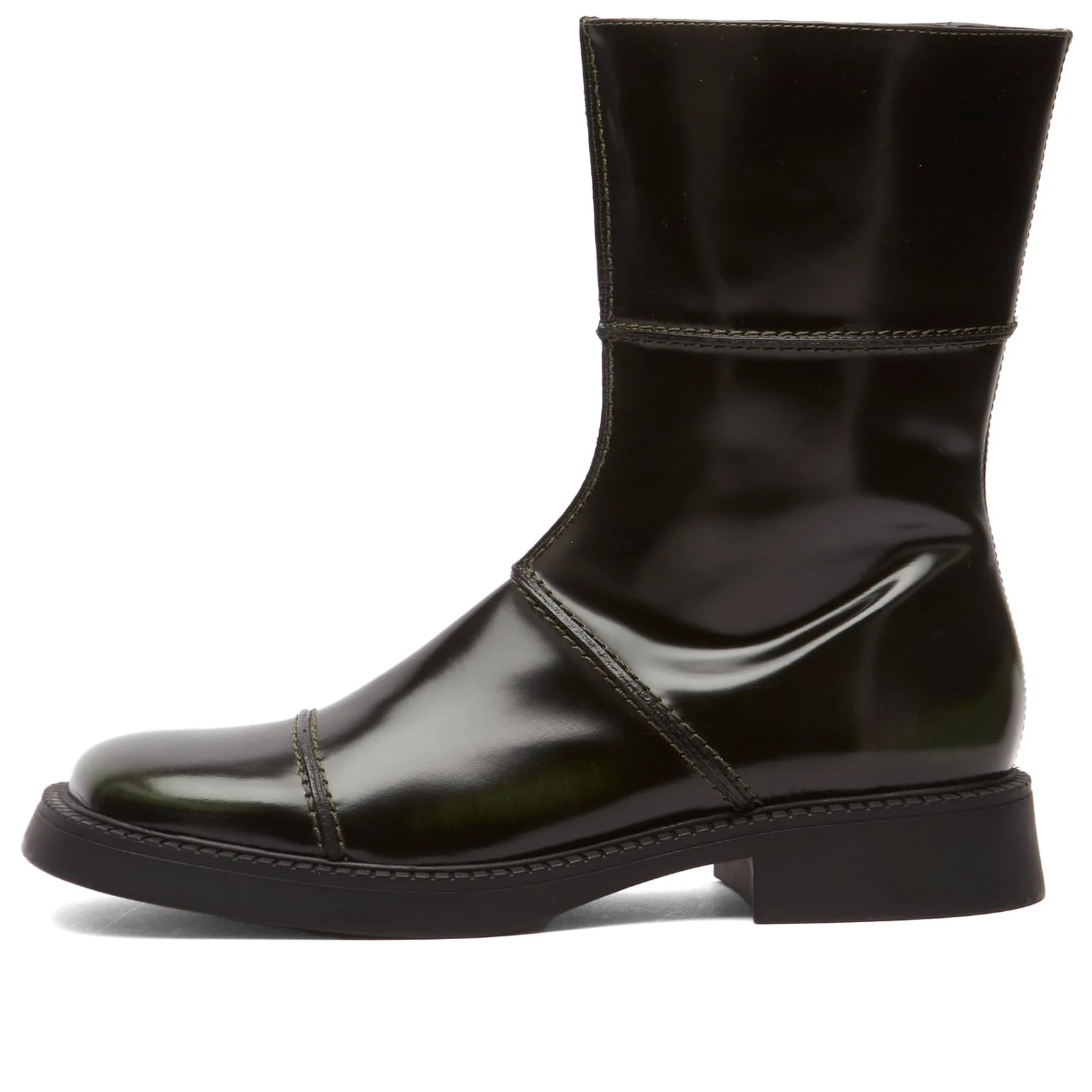 Miista Dahlia Khaki Black Ankle Boots - 1