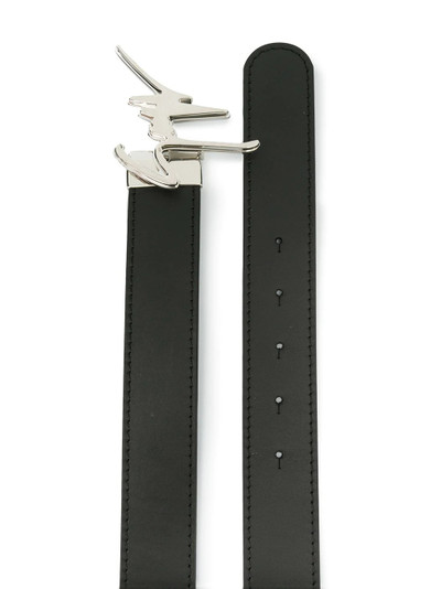 Giuseppe Zanotti logo plaque belt outlook