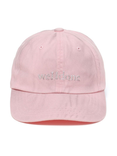 We11done Small Logo cotton cap outlook