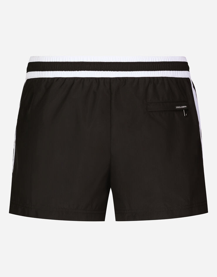 Short swim trunks with DG patch - 2