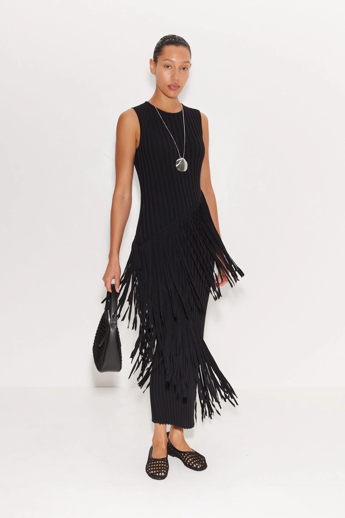 Spiral Dress in Black - 1