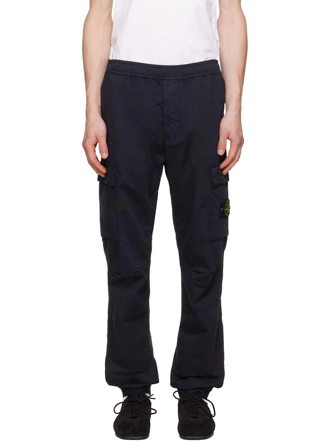 Navy 3100031 Stretch Organic Twill Cargo Pants - 1