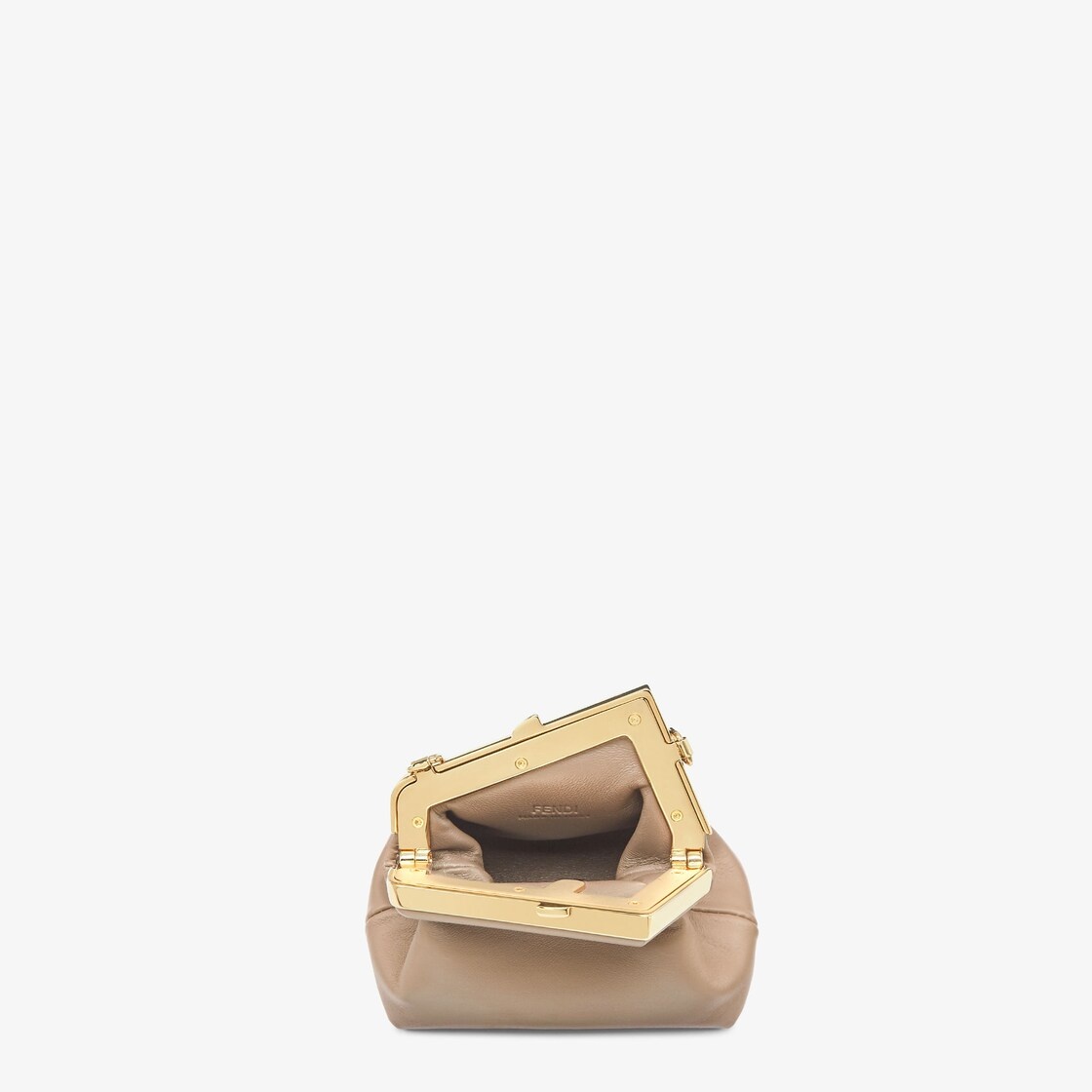 Dove gray nappa leather charm - 4