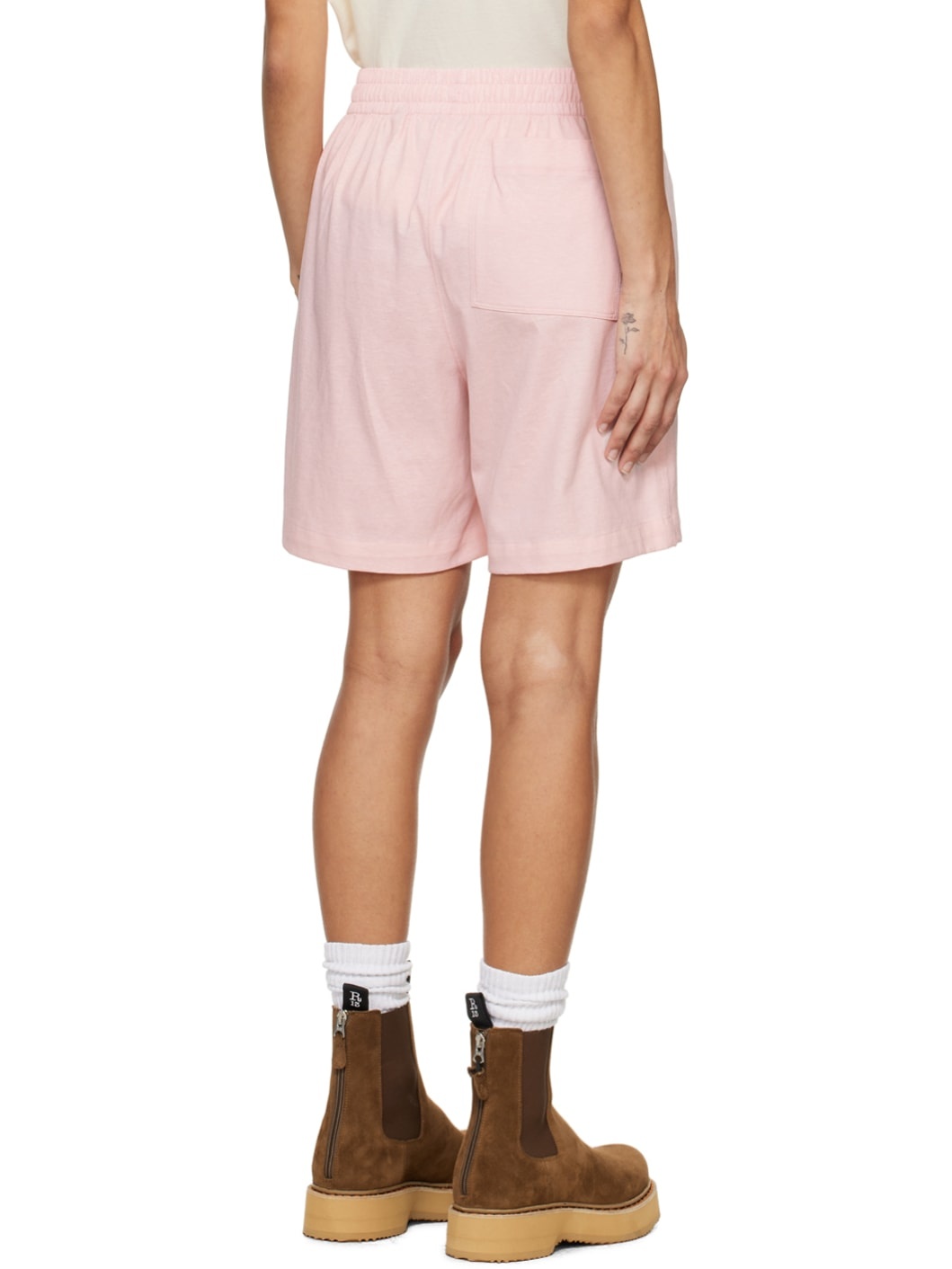 Pink Drawstring Shorts - 3