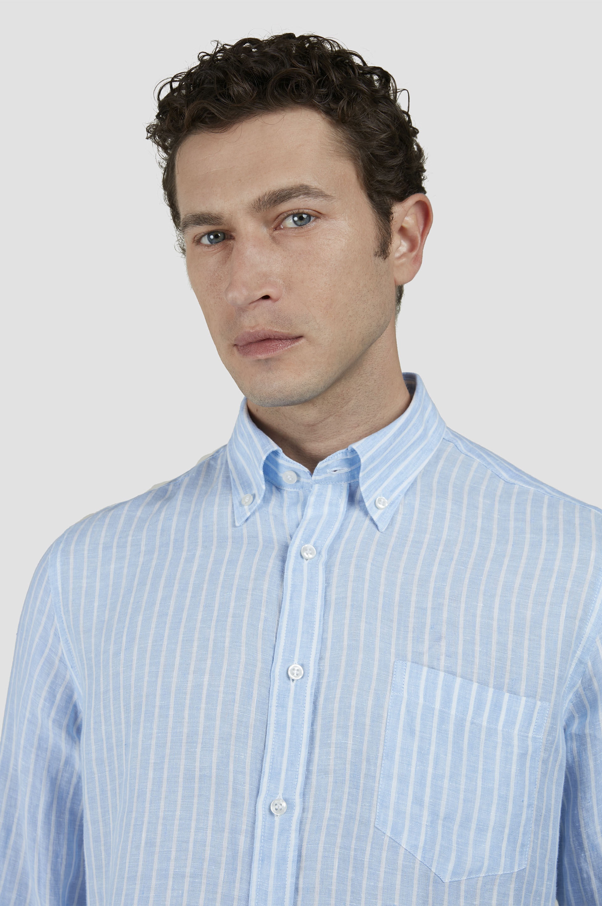 STRIPED LINEN SHIRT - 4