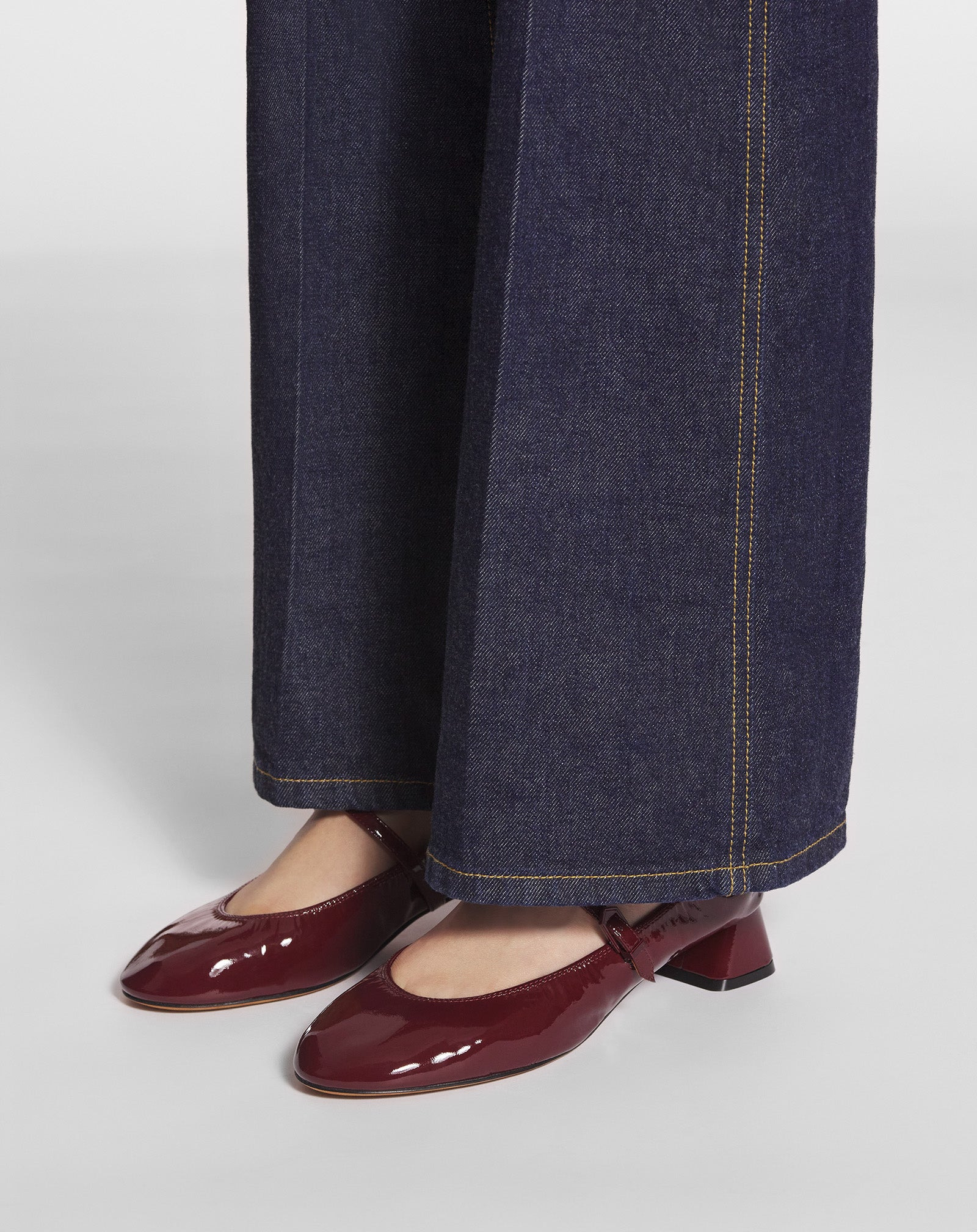 THE BALLERINA HEELED MARY JANE IN GLOSSY LEATHER - 6