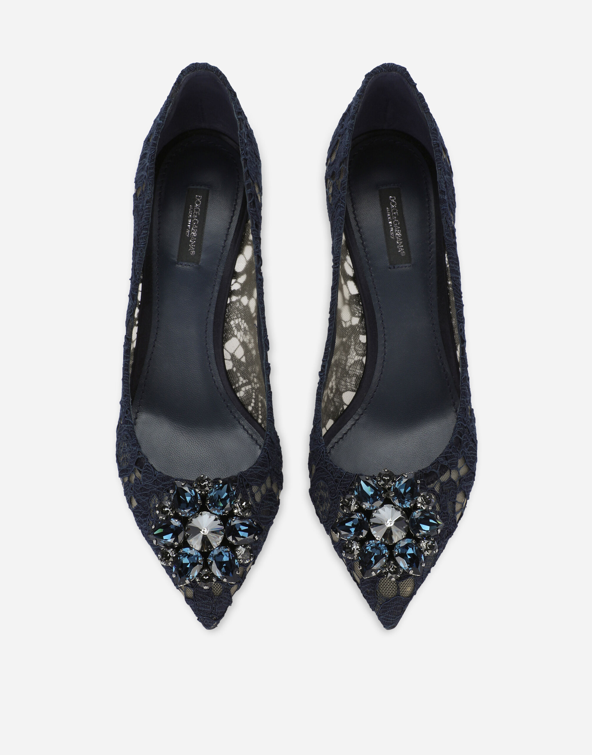 Pump in Taormina lace with crystals - 4