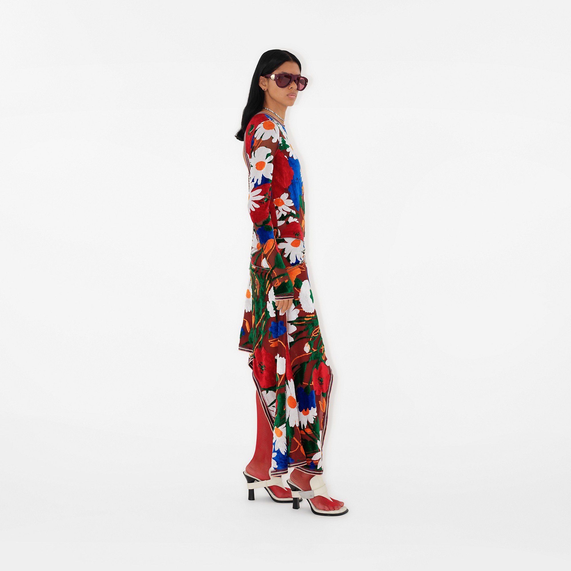 Daisy Garden Velvet Dress - 3