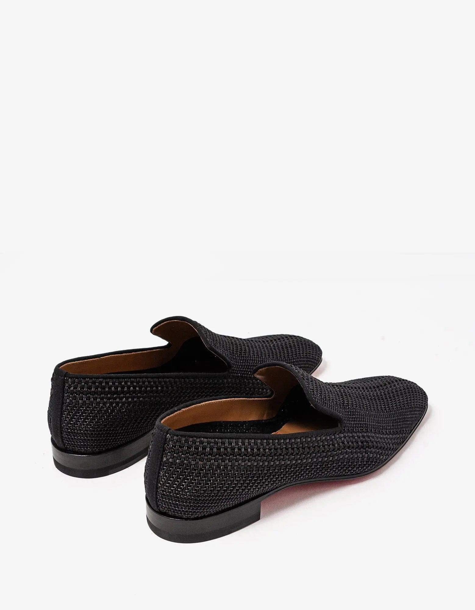 Christian Louboutin AC Dandelion Flat Brown Woven Loafer - 6