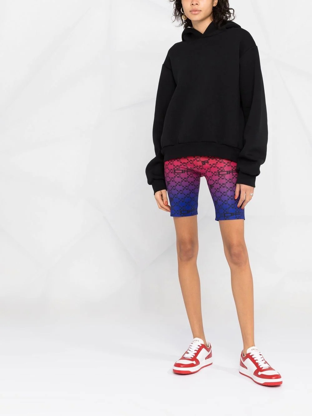 monogram-print cycling shorts - 2