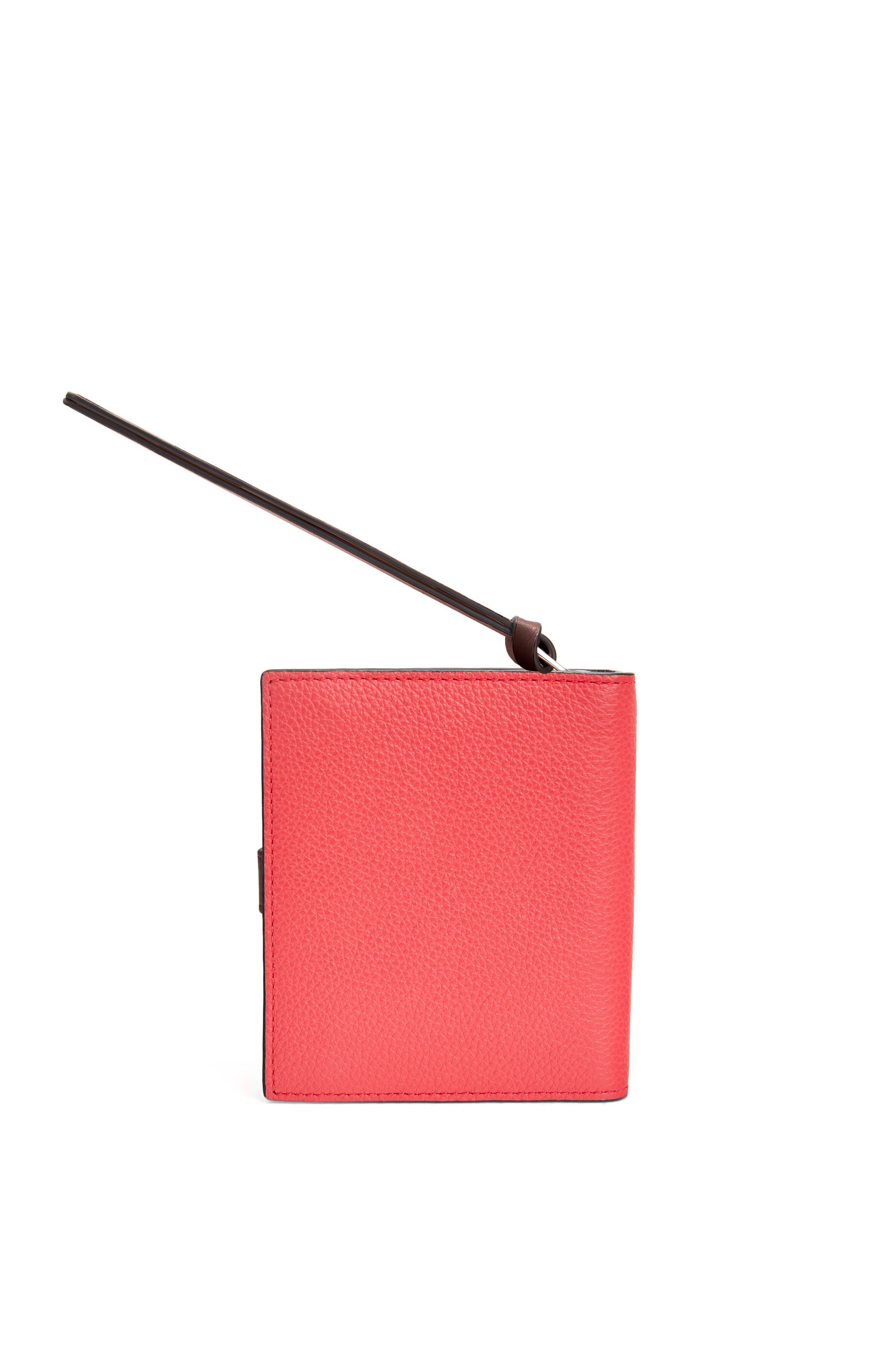 Compact zip wallet in soft grained calfskin - 8